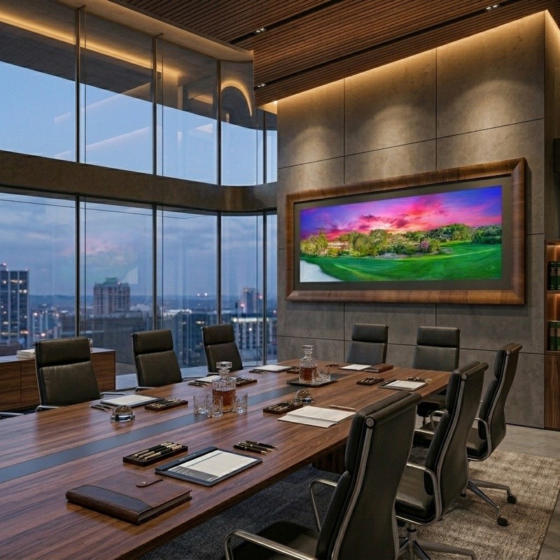 In the boardroom — after the final round